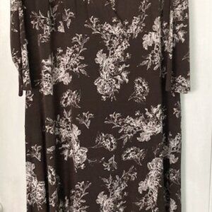 AA Studio AA 20W Brown/White Floral Dress